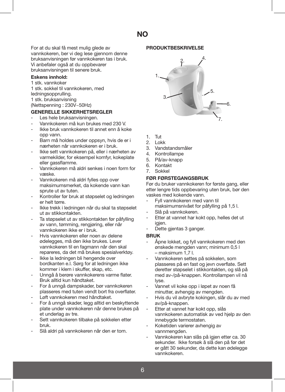 Melissa Hot Beverage Maker User Manual | Page 6 / 20