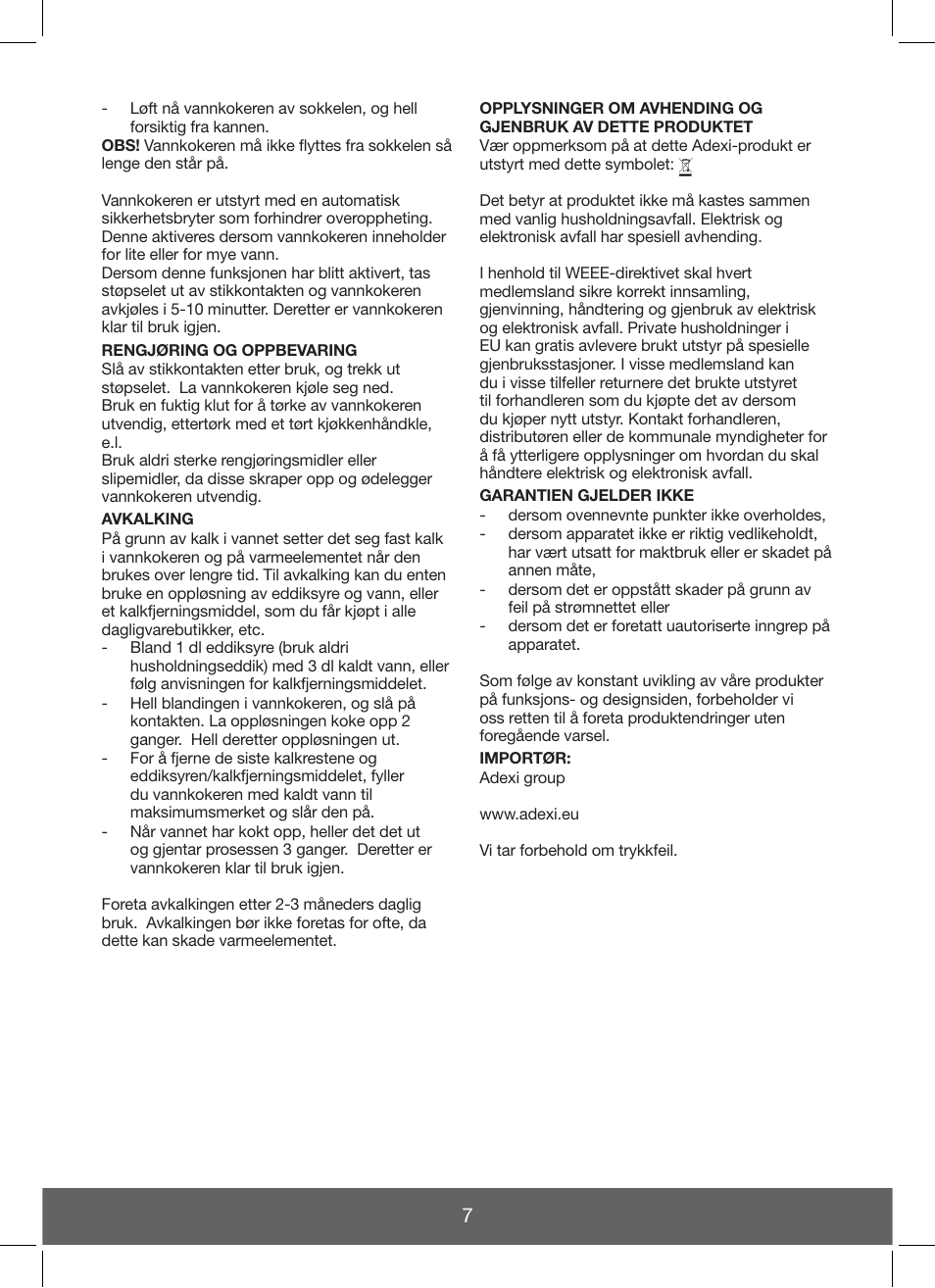 Melissa Hot Beverage Maker User Manual | Page 7 / 20