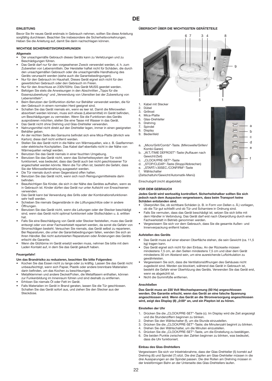 Melissa ide line 753-133 User Manual | Page 22 / 30