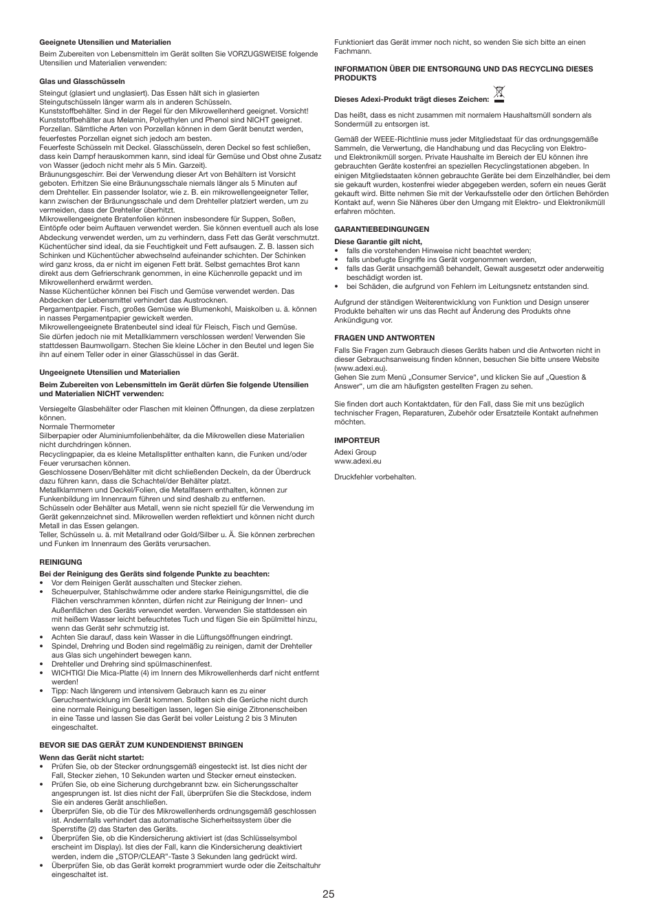 Melissa ide line 753-133 User Manual | Page 25 / 30