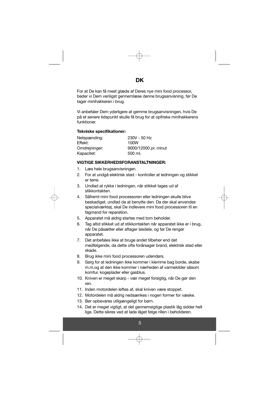 Melissa 646-028 User Manual | Page 5 / 27