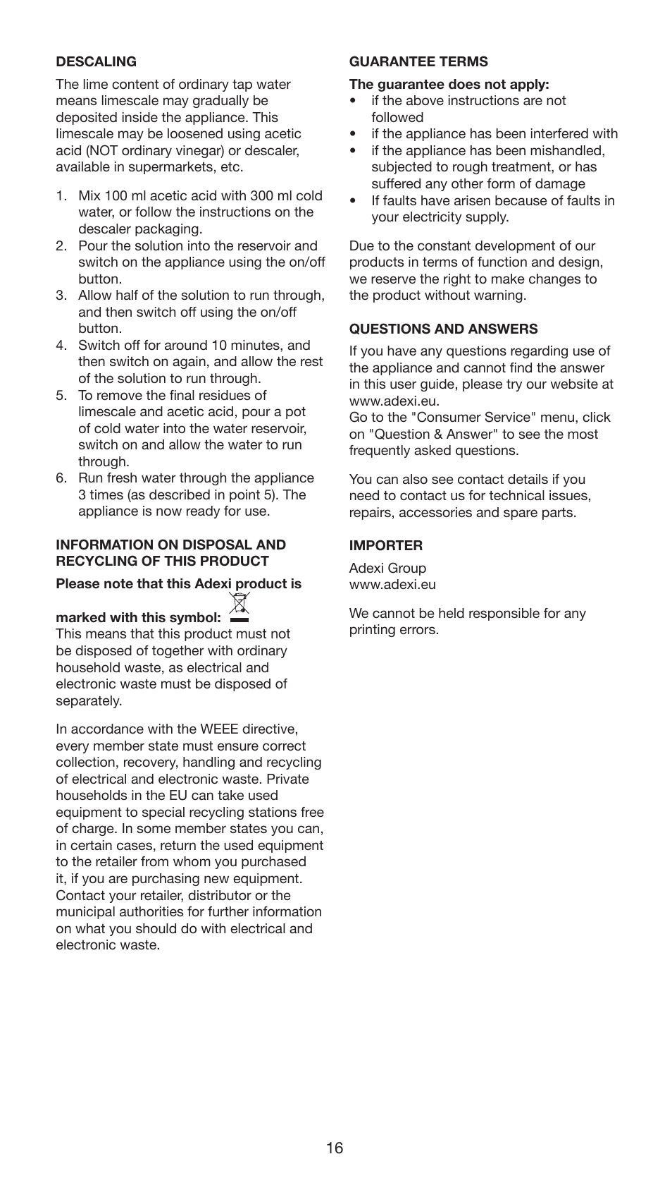 Melissa ide line 745-192 User Manual | Page 16 / 24