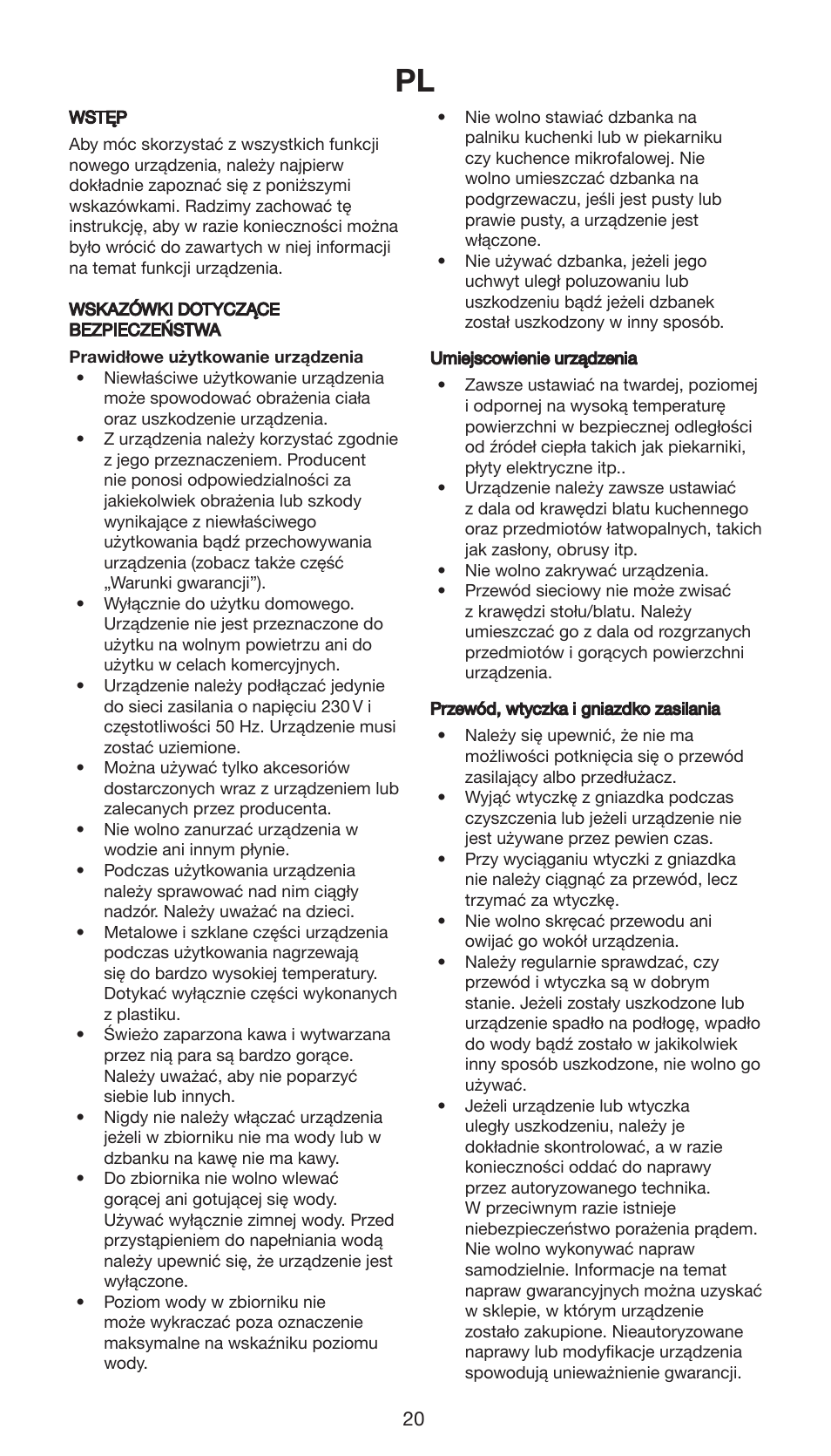 Melissa ide line 745-192 User Manual | Page 20 / 24