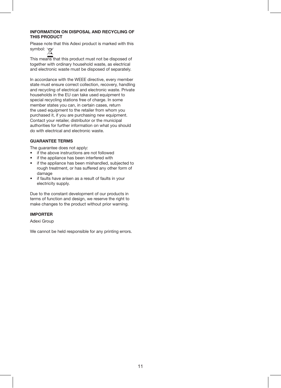 Melissa 635-119 User Manual | Page 11 / 17