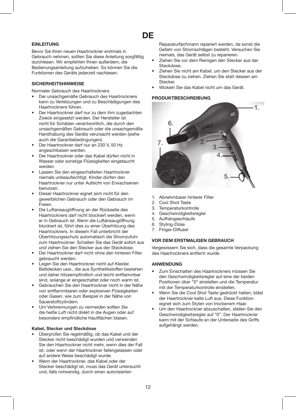 Melissa 635-119 User Manual | Page 12 / 17