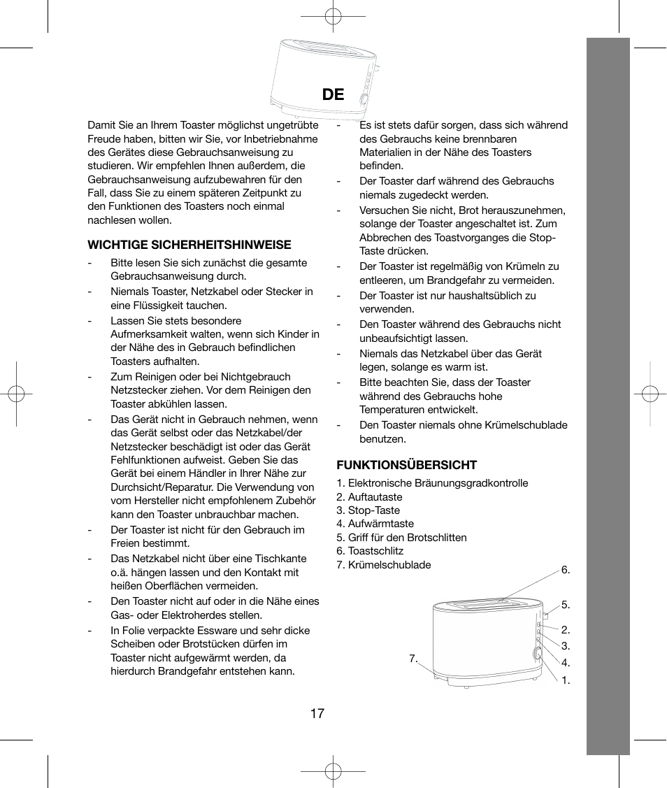 Melissa 243-020 & 021 User Manual | Page 17 / 26