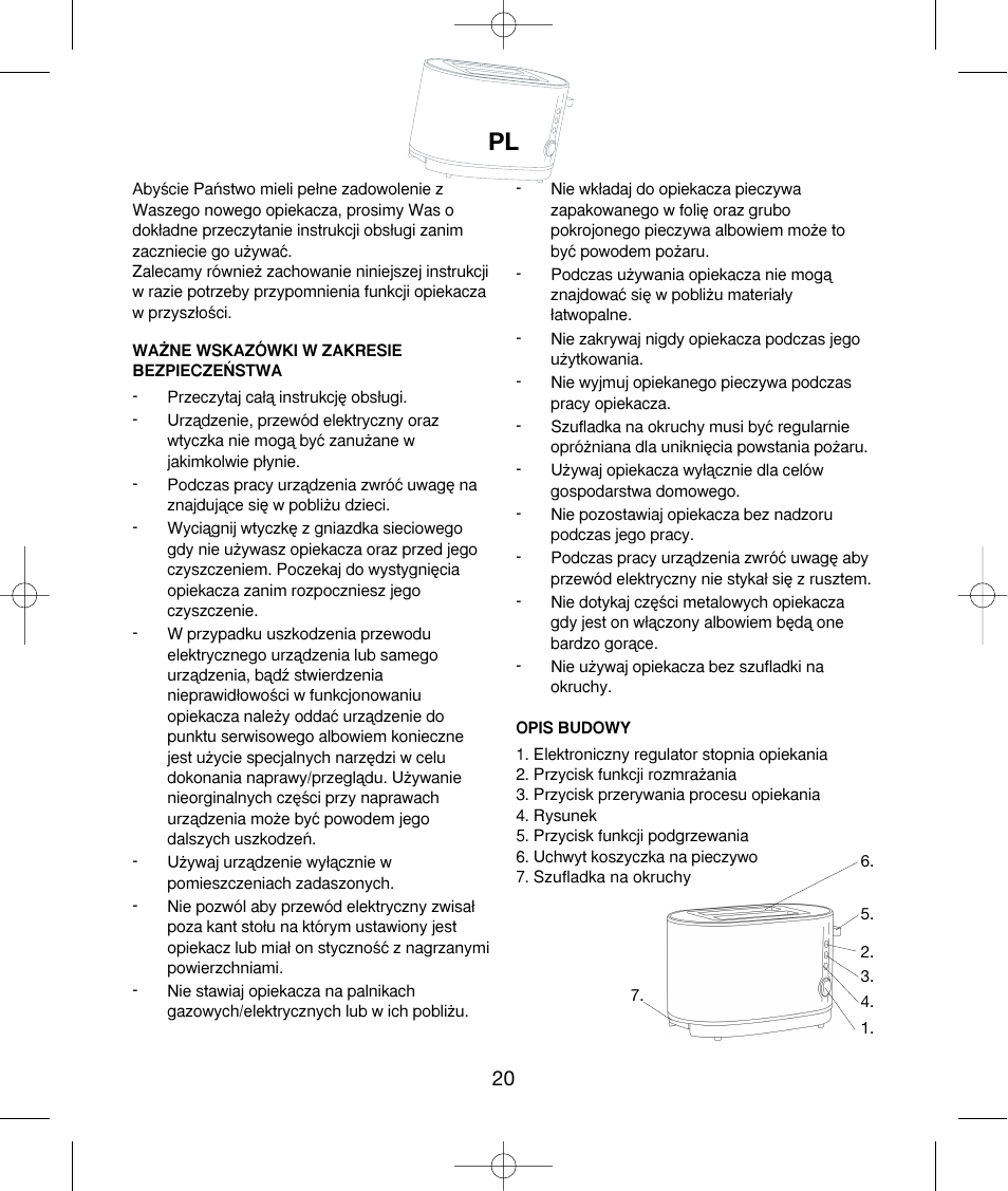 Melissa 243-020 & 021 User Manual | Page 20 / 26