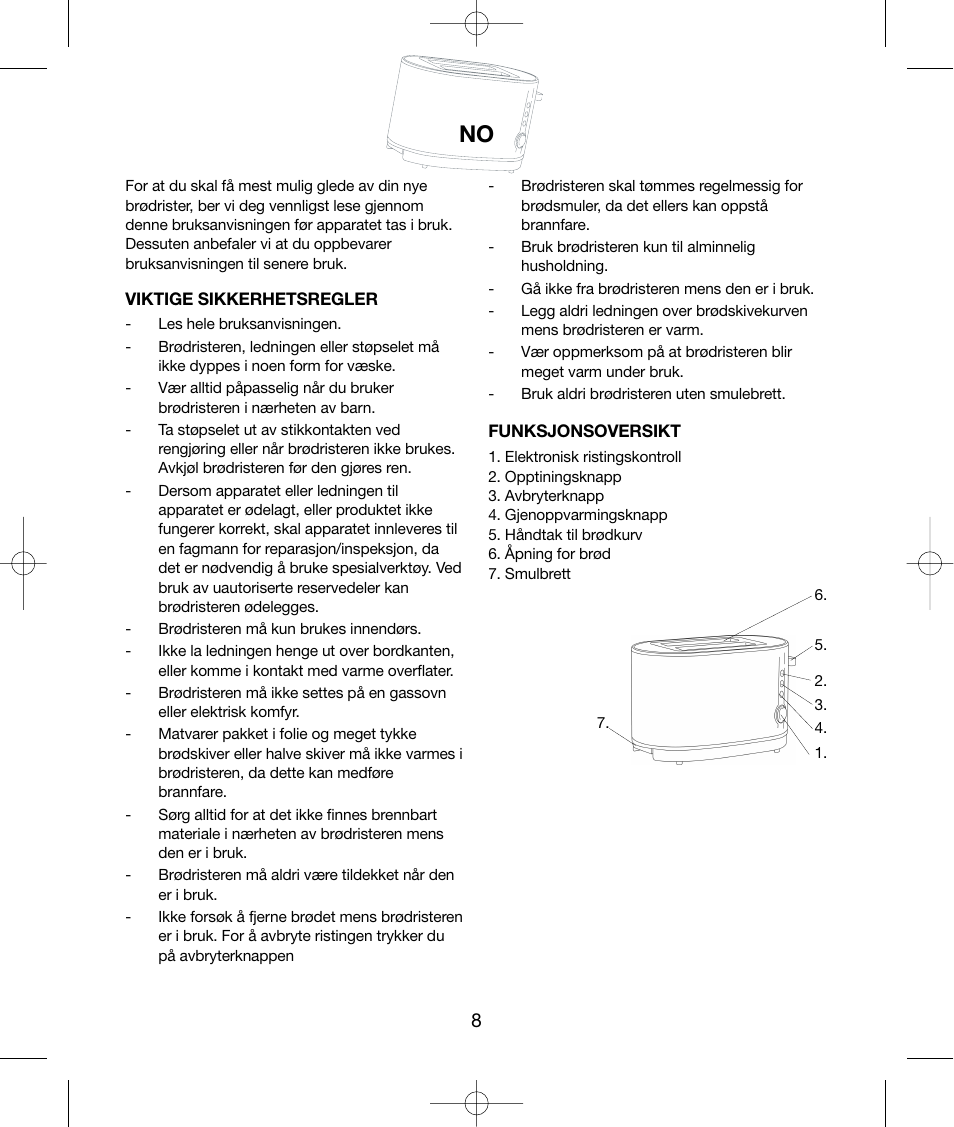 Melissa 243-020 & 021 User Manual | Page 8 / 26