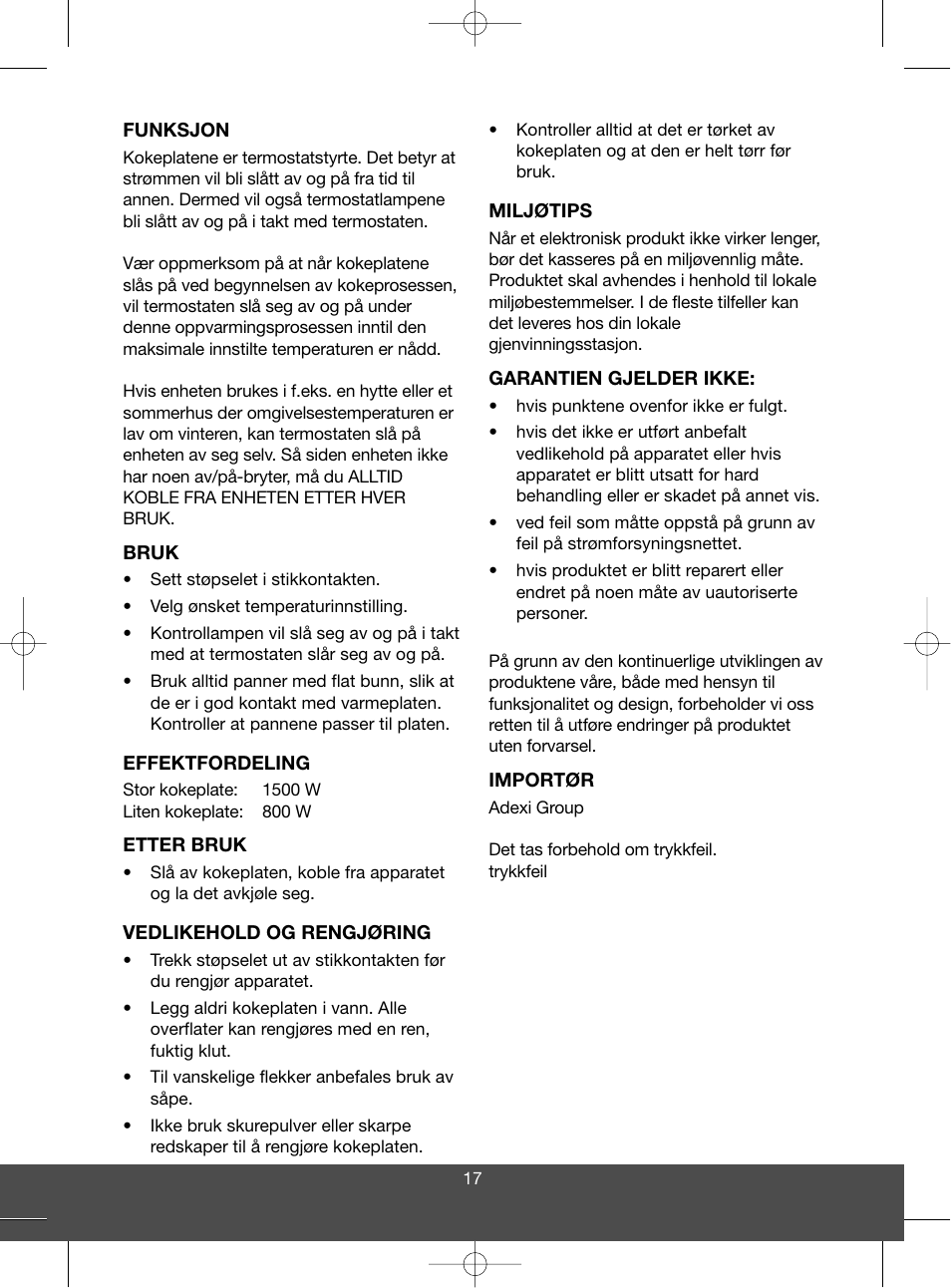 Melissa 650-004 User Manual | Page 17 / 20
