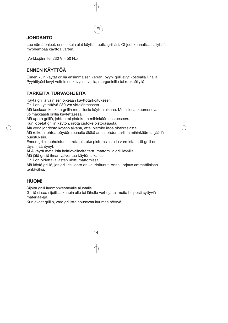 Melissa Health Grill 743-179 User Manual | Page 14 / 19