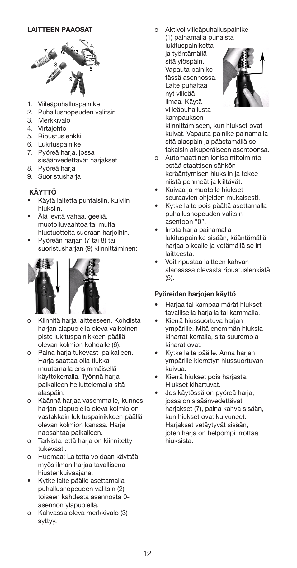 Melissa Hot Air Curler 235-010 User Manual | Page 12 / 24