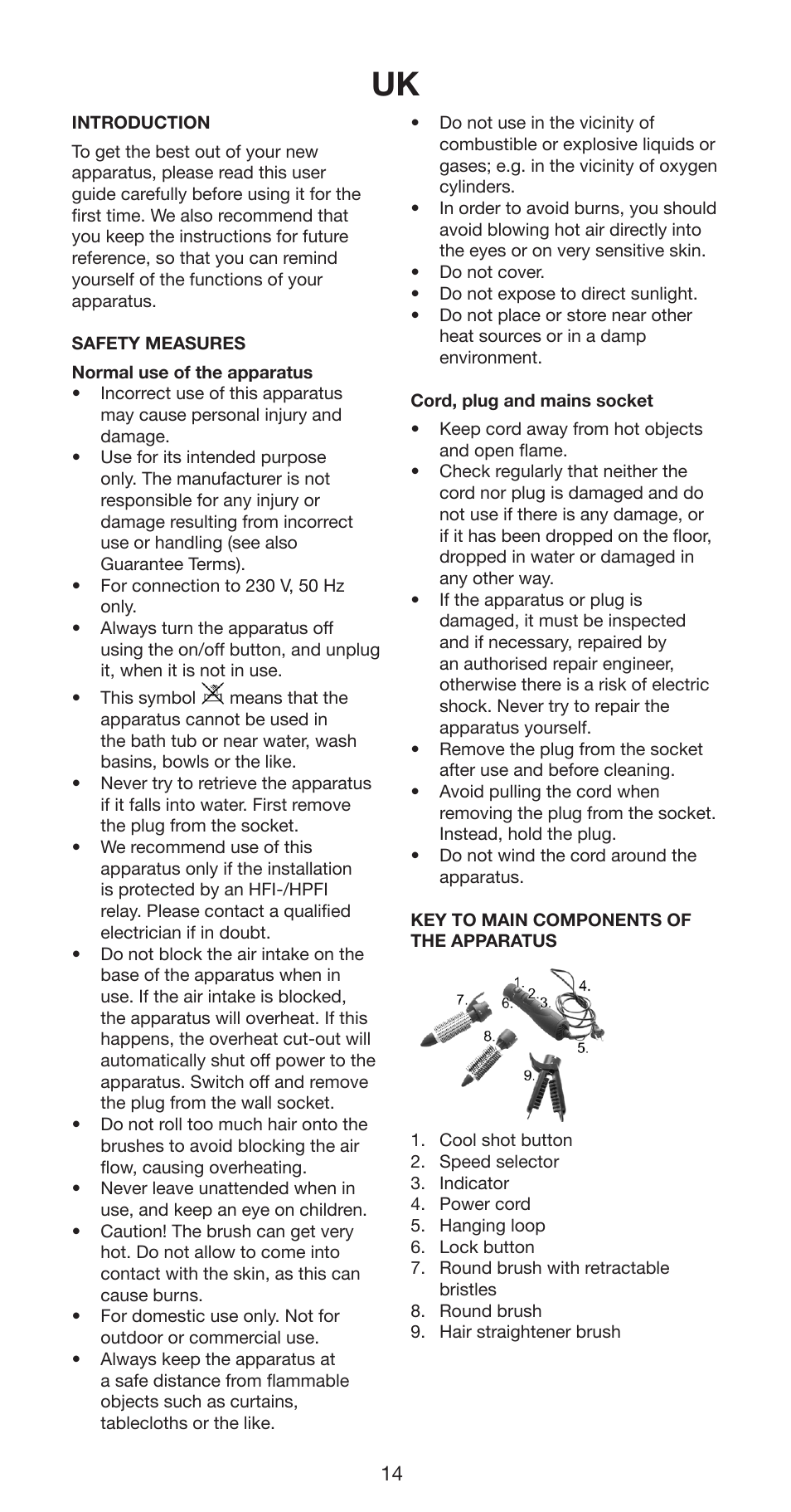 Melissa Hot Air Curler 235-010 User Manual | Page 14 / 24