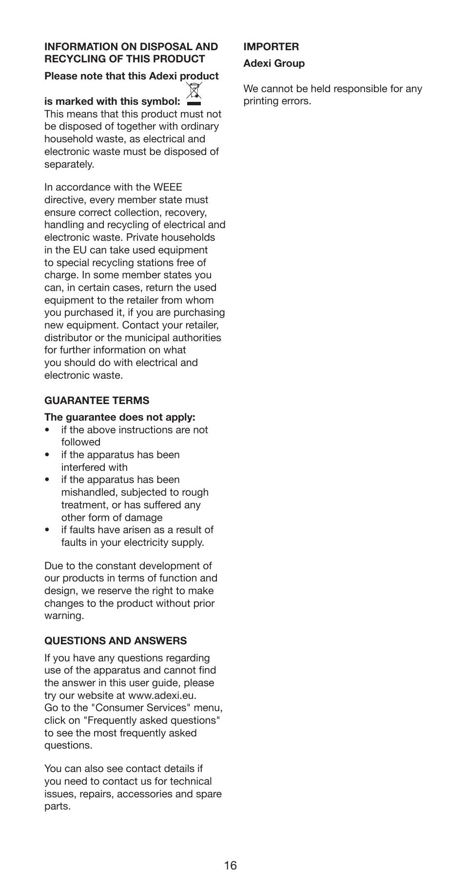 Melissa Hot Air Curler 235-010 User Manual | Page 16 / 24