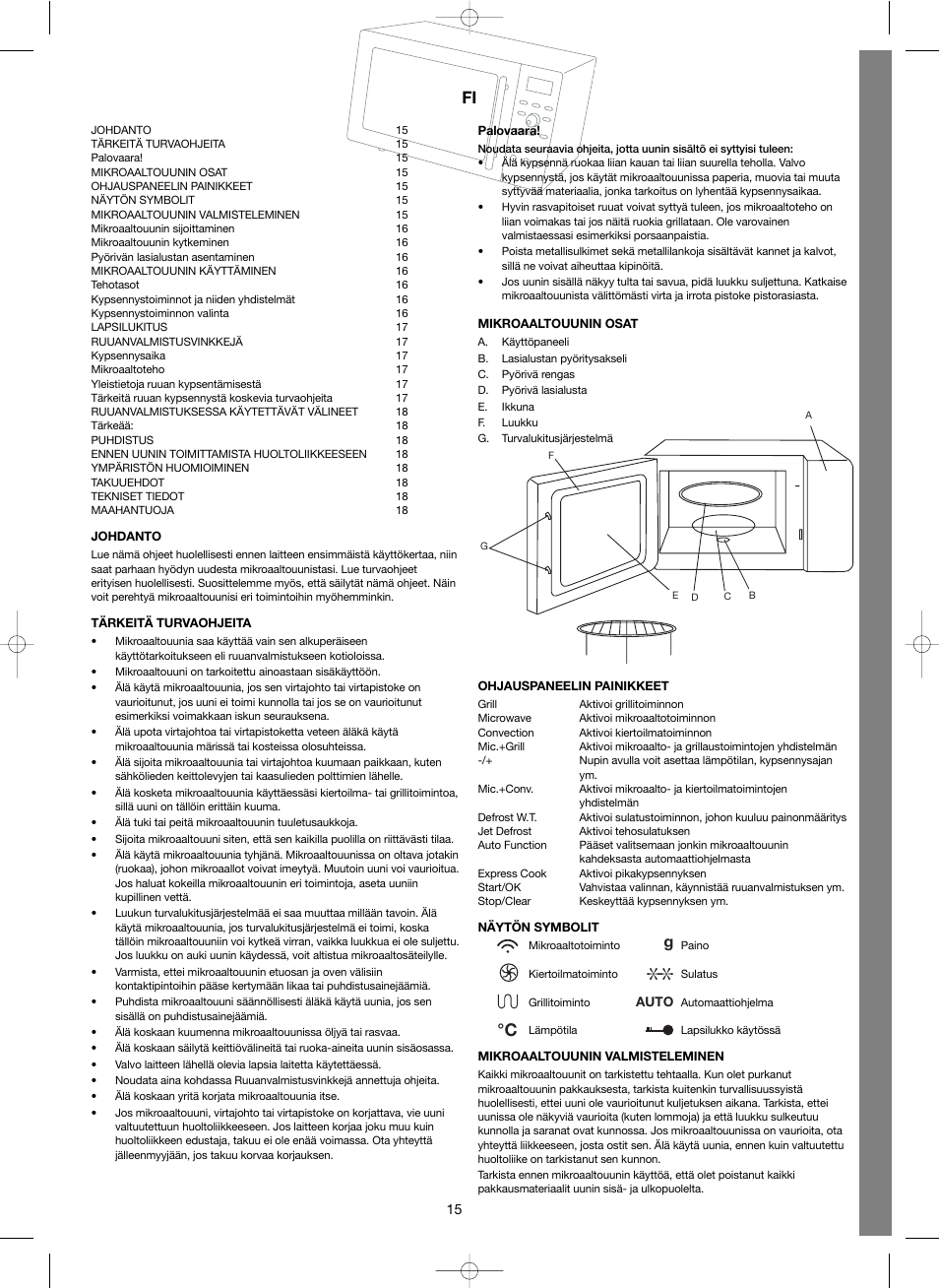 Fi °c | Melissa Steel Series 253-003 User Manual | Page 15 / 38