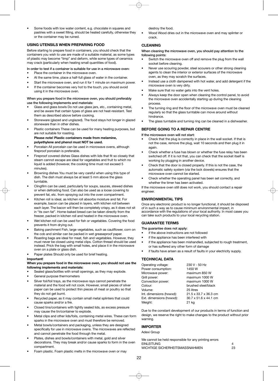 Melissa Steel Series 253-003 User Manual | Page 22 / 38