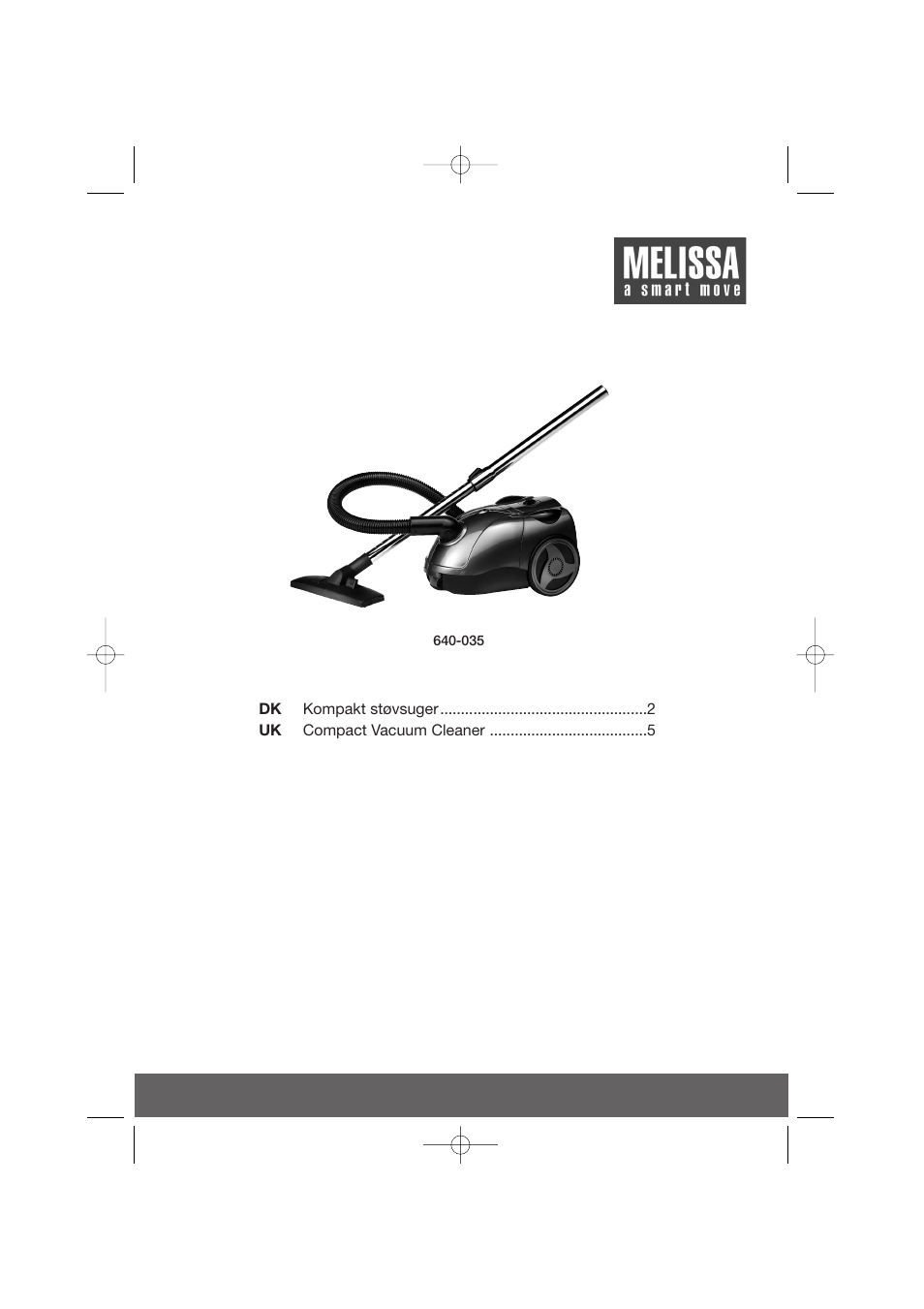 Melissa 640035 User Manual | 8 pages