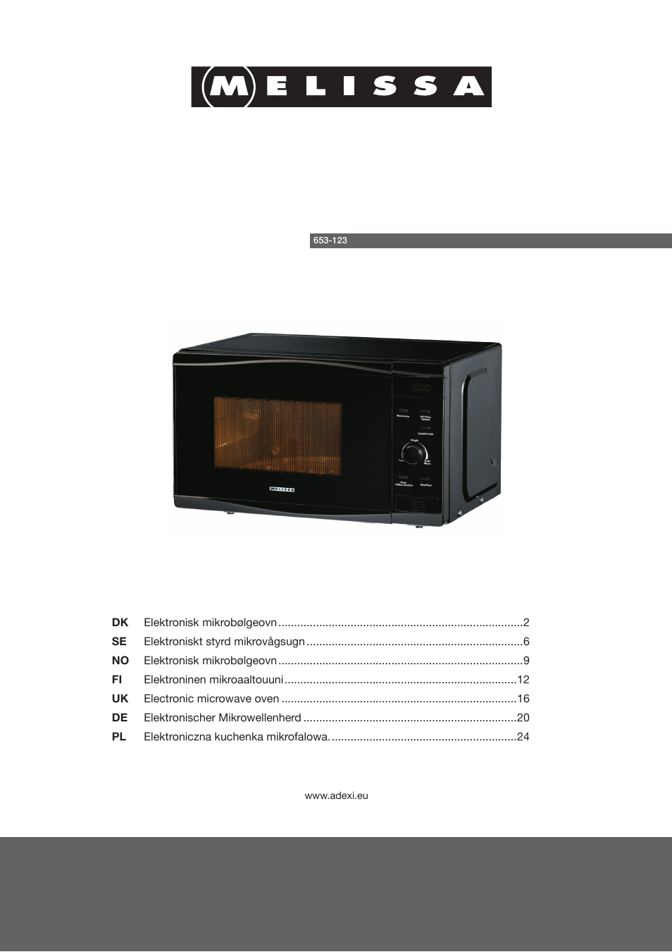 Melissa 653-123 User Manual | 28 pages