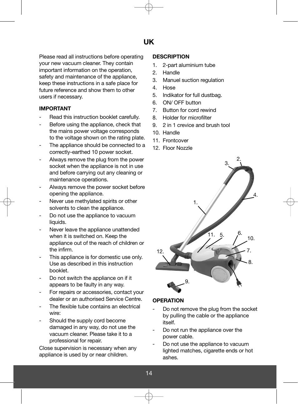 Melissa 640-040/051 User Manual | Page 14 / 27