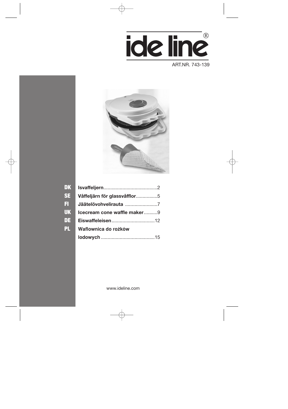 Melissa ide line 743-139 User Manual | 17 pages