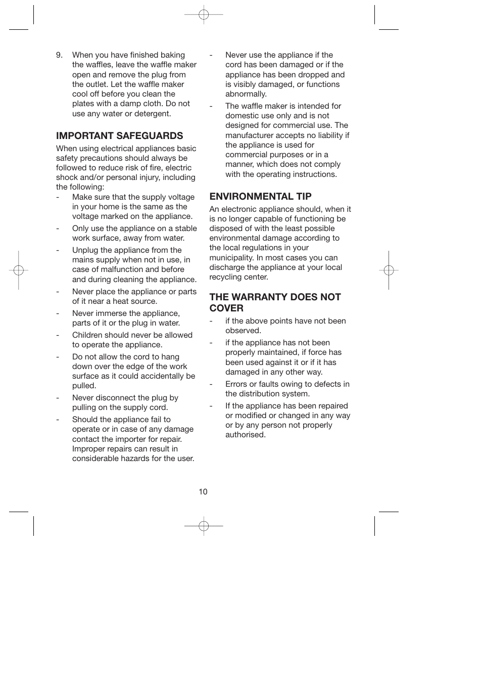 Melissa ide line 743-139 User Manual | Page 10 / 17