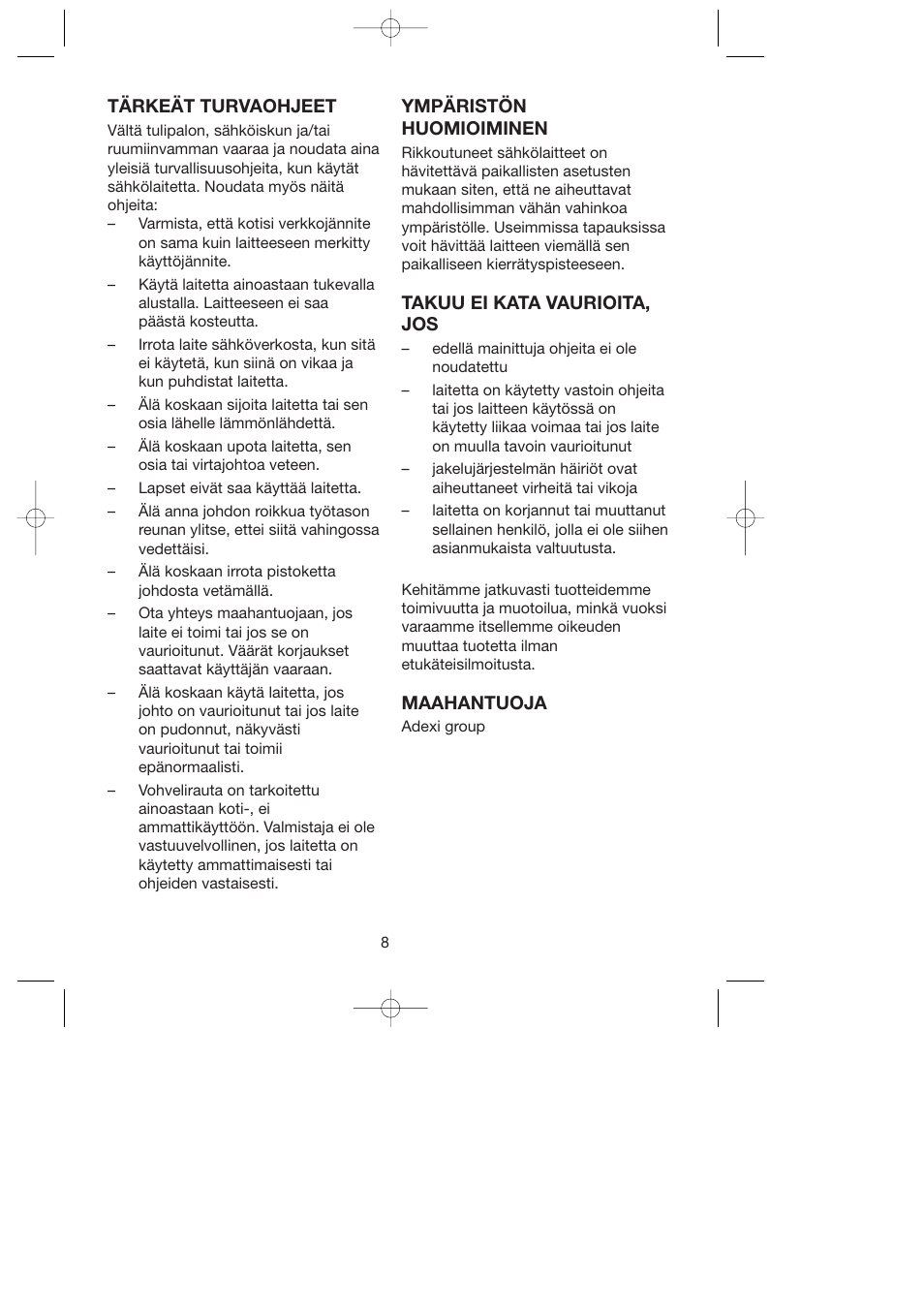 Melissa ide line 743-139 User Manual | Page 8 / 17