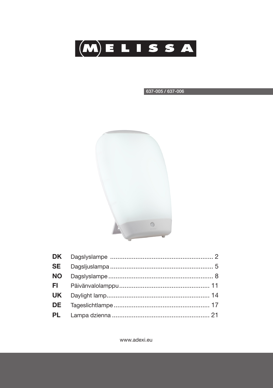 Melissa 637-005 User Manual | 25 pages