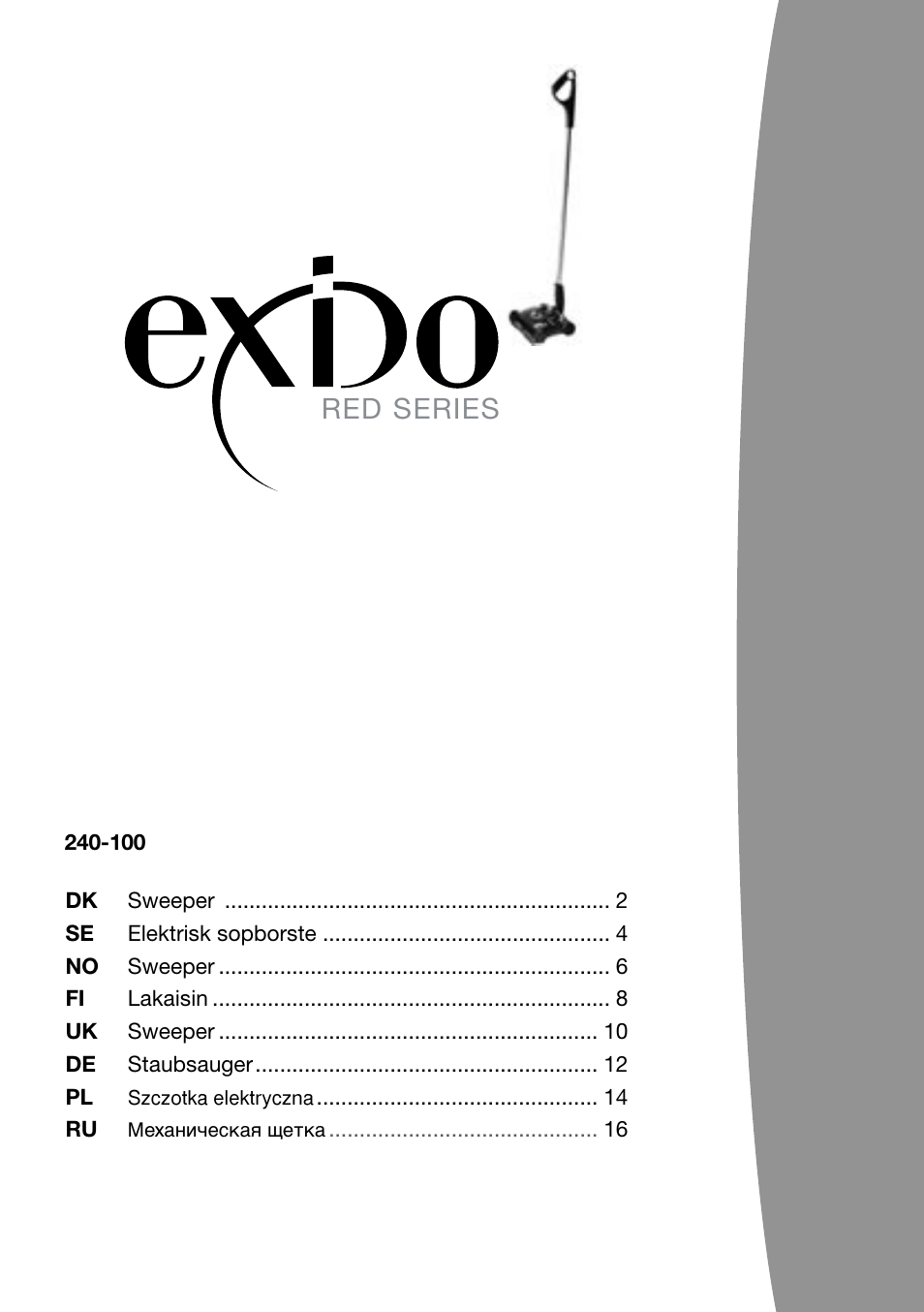 Melissa 240-100 User Manual | 17 pages