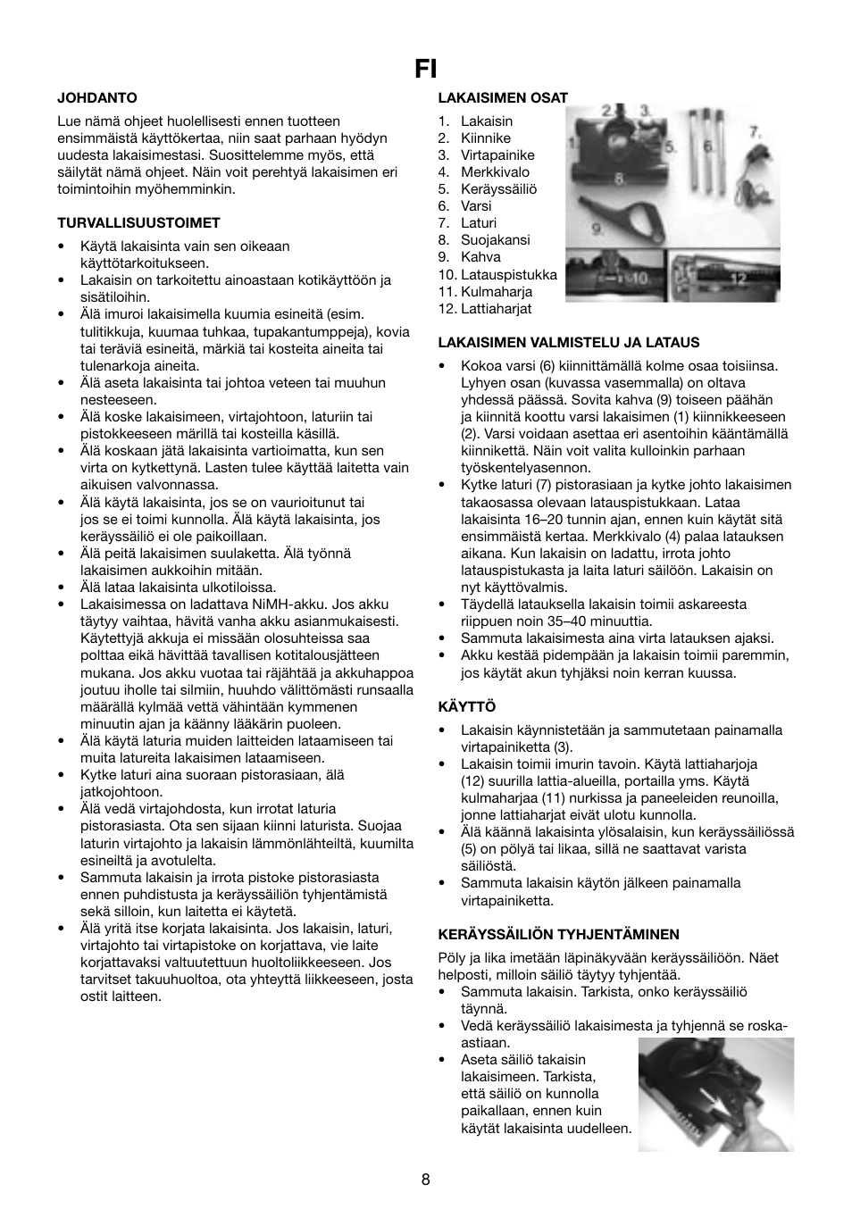 Melissa 240-100 User Manual | Page 8 / 17