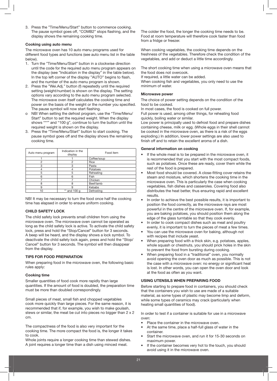 Melissa 753-095 User Manual | Page 21 / 34