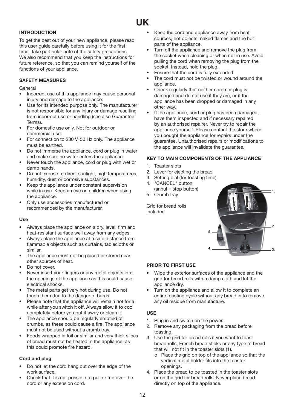 Melissa 643-200 User Manual | Page 12 / 20