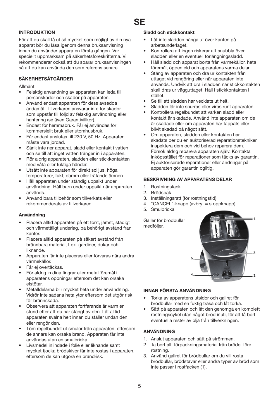 Melissa 643-200 User Manual | Page 5 / 20