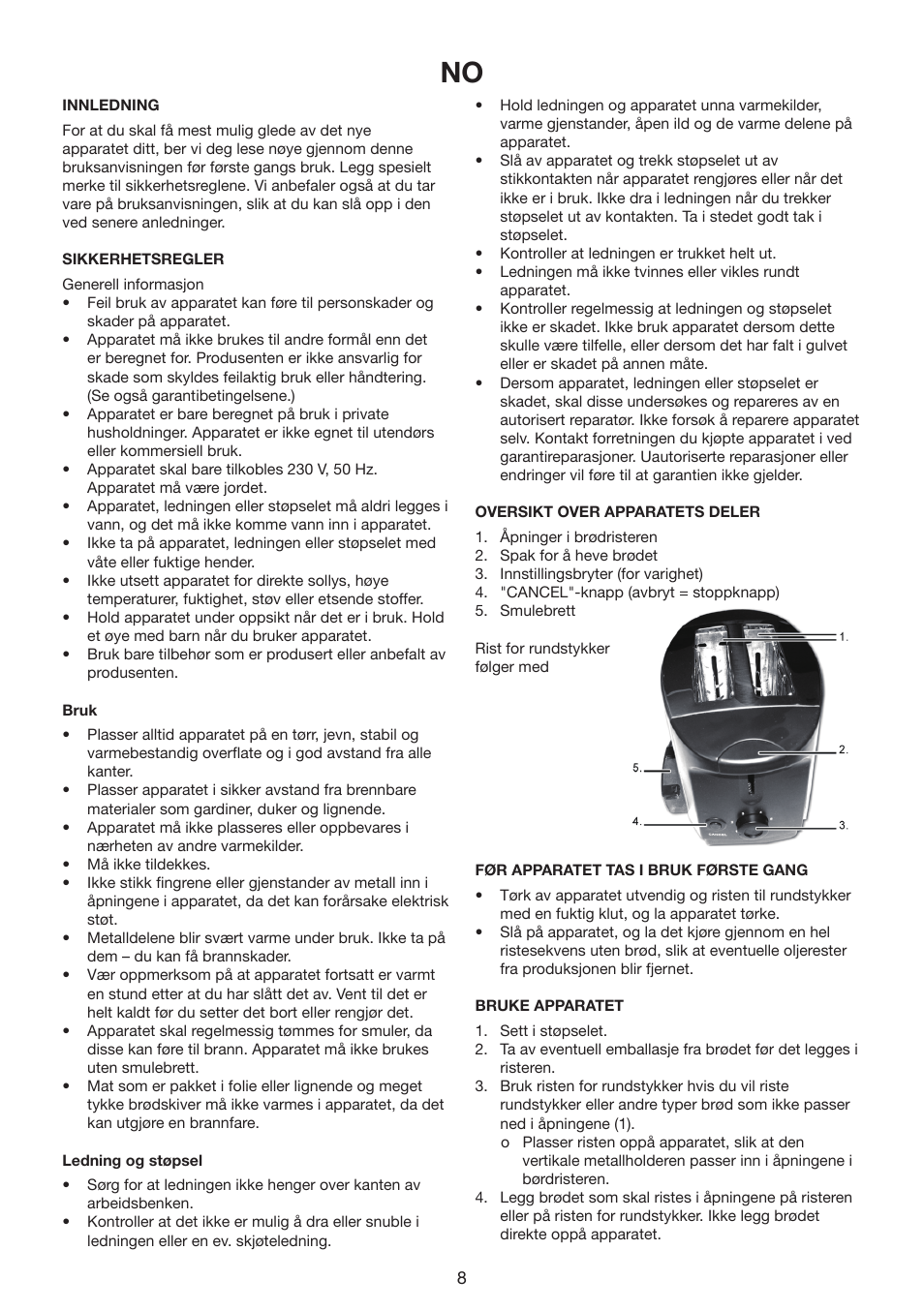 Melissa 643-200 User Manual | Page 8 / 20