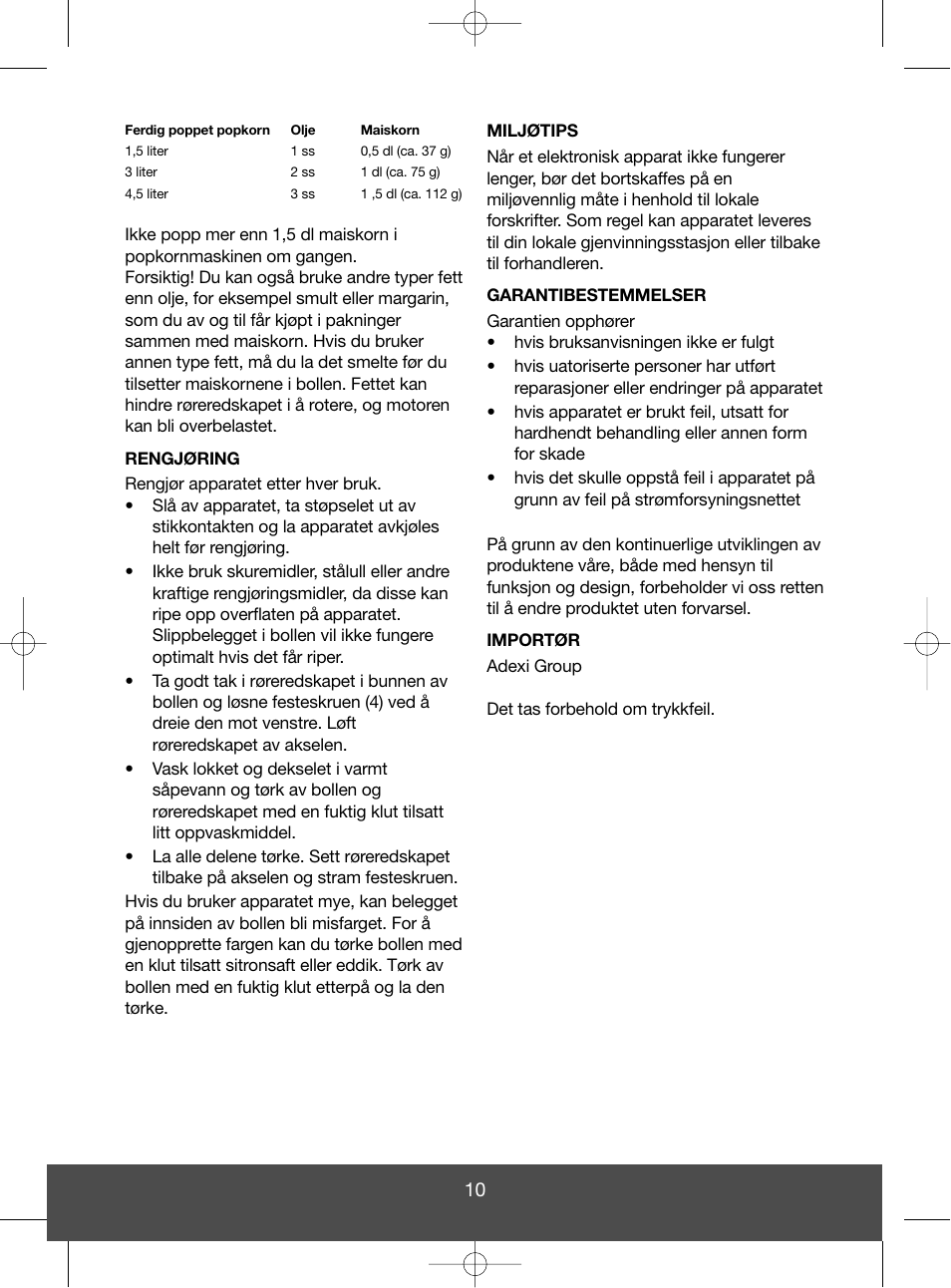 Melissa 643-041 User Manual | Page 10 / 29