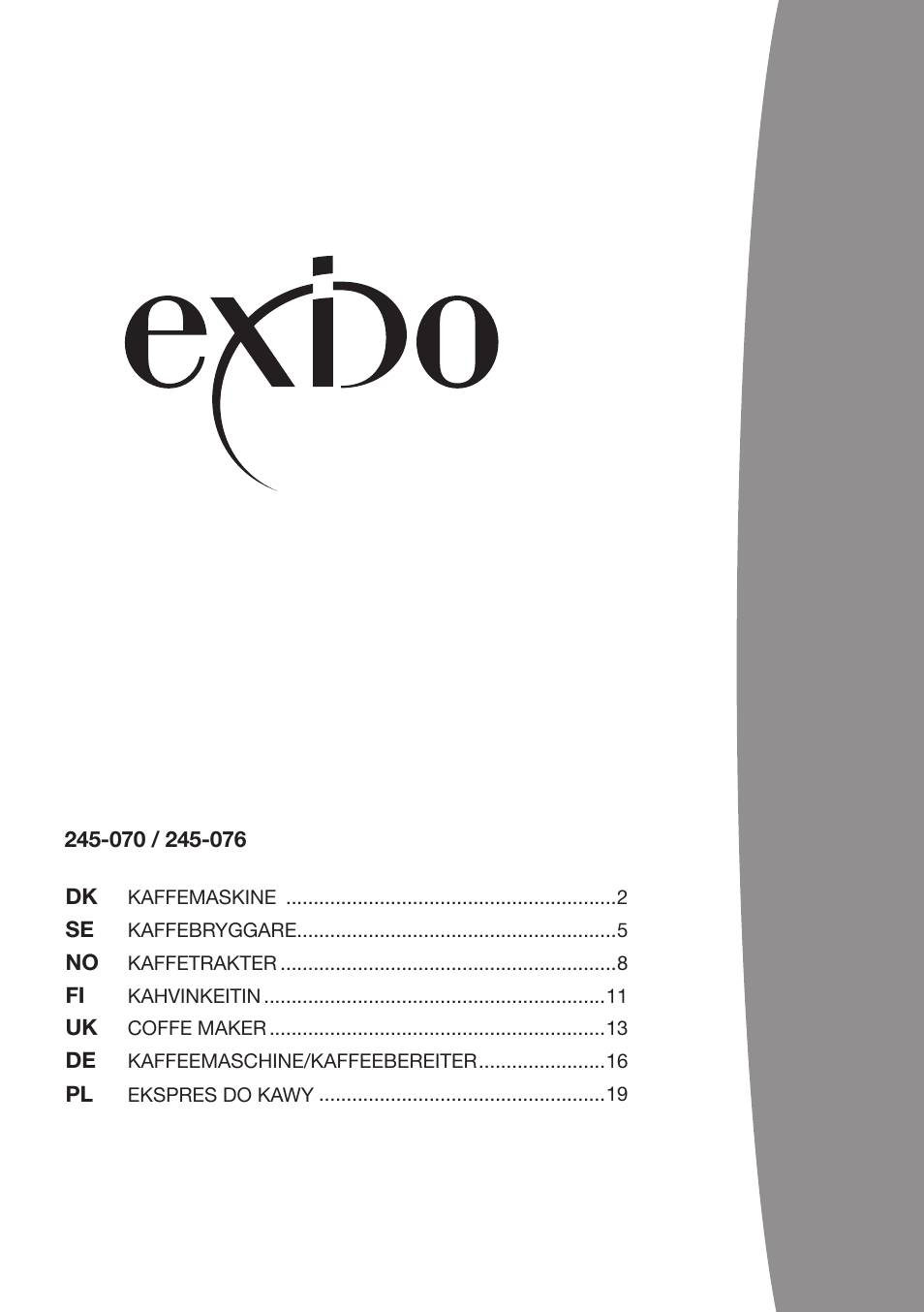 Melissa Exido 245-070 User Manual | 22 pages