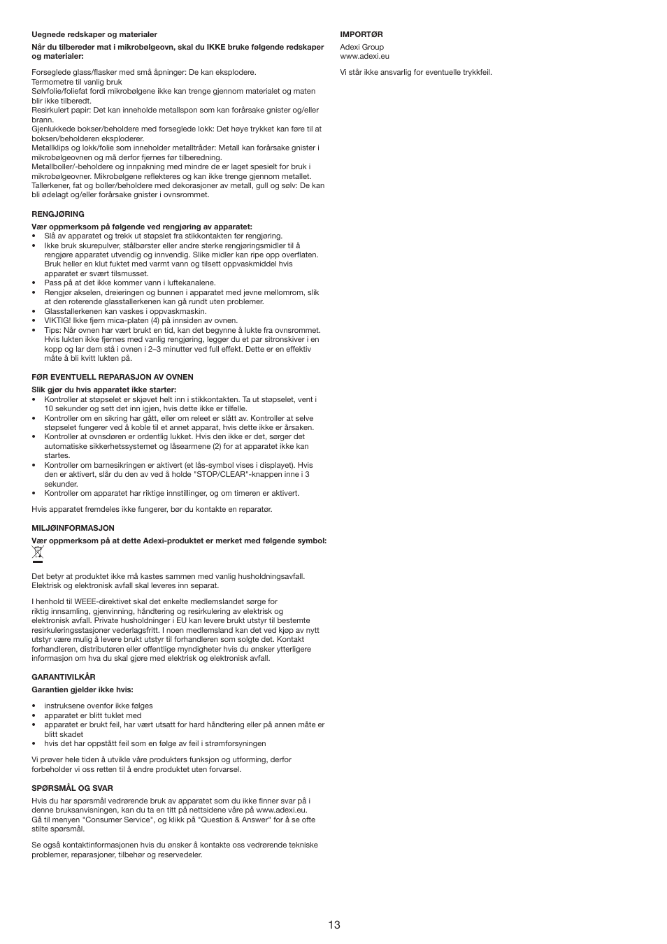 Melissa 753-134 User Manual | Page 13 / 30
