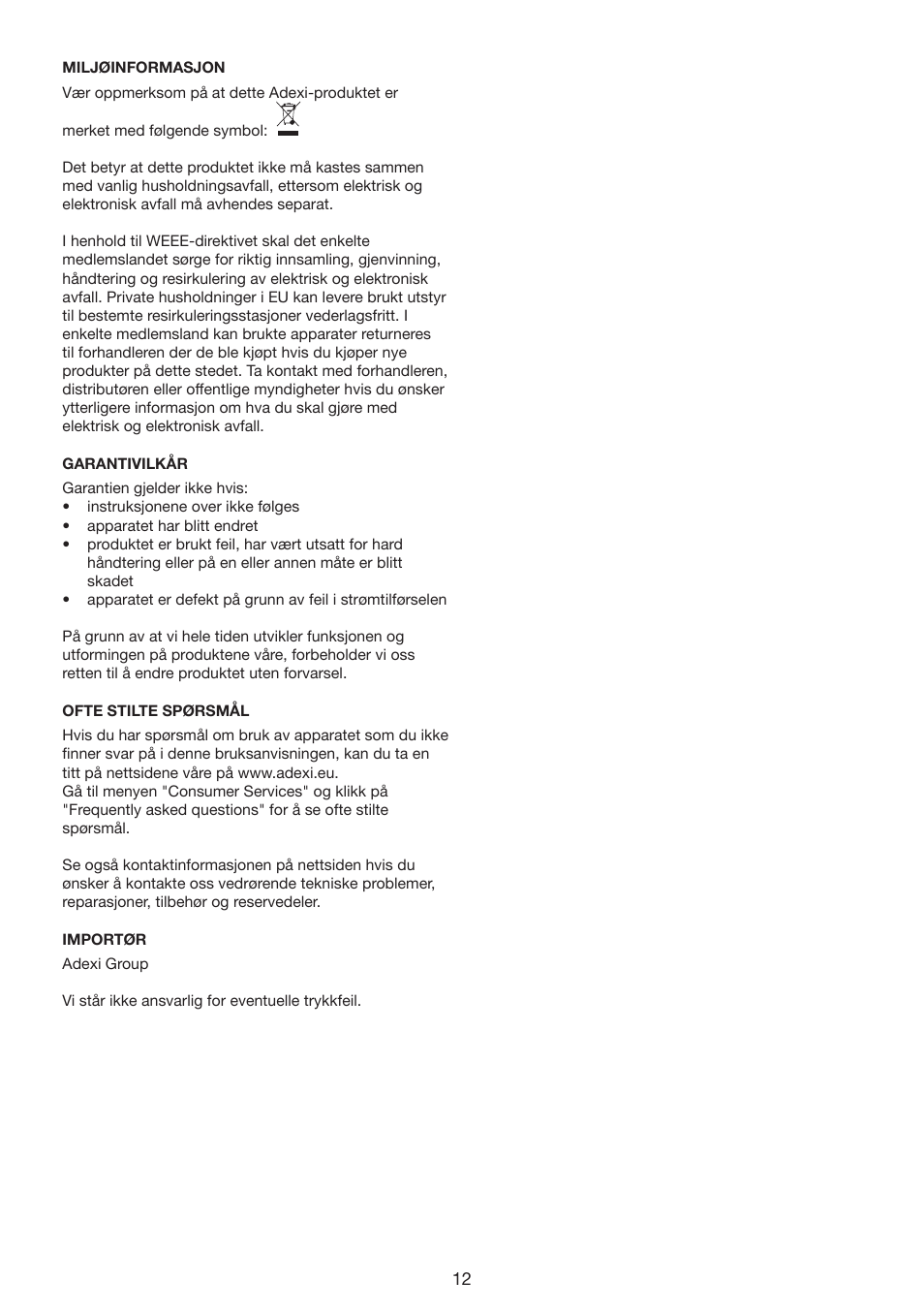 Melissa 646-80 User Manual | Page 12 / 30