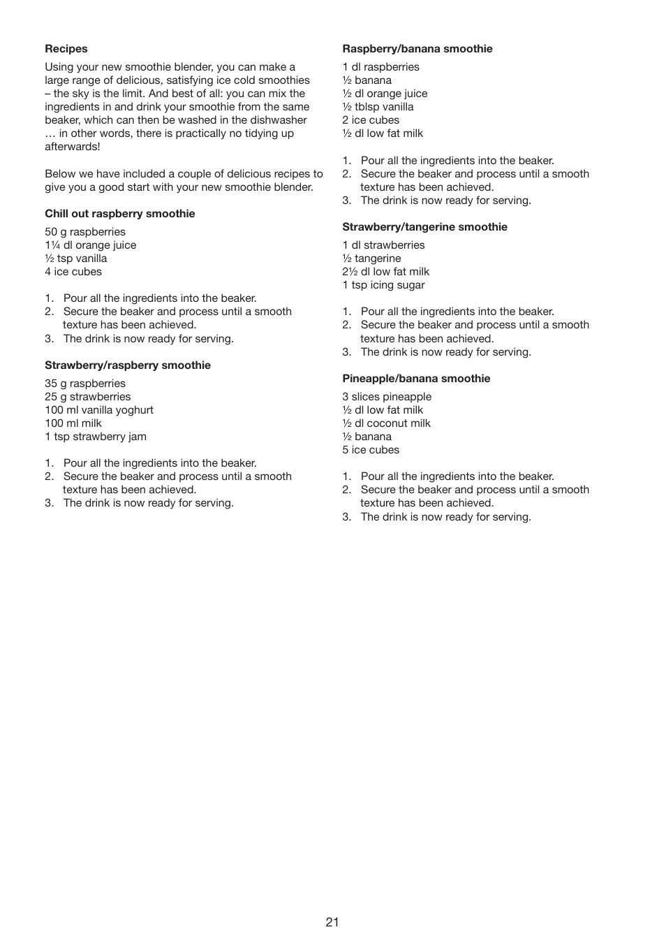 Melissa 646-80 User Manual | Page 21 / 30