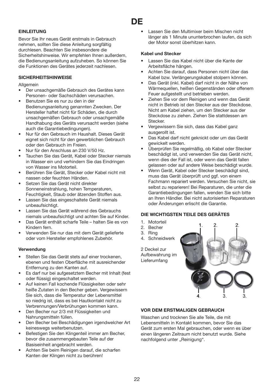 Melissa 646-80 User Manual | Page 22 / 30