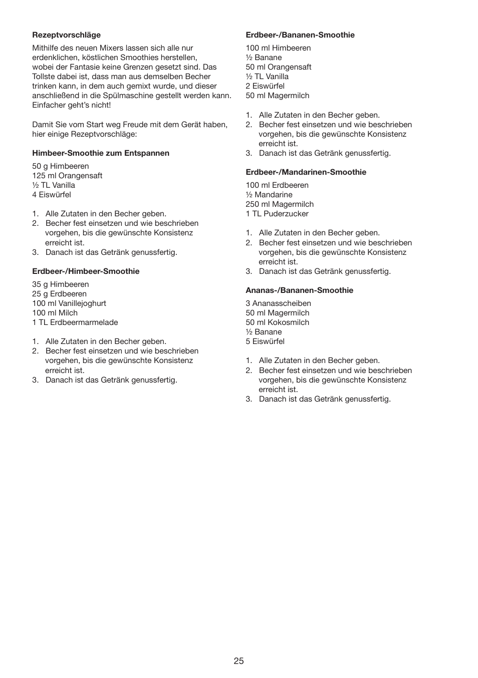 Melissa 646-80 User Manual | Page 25 / 30