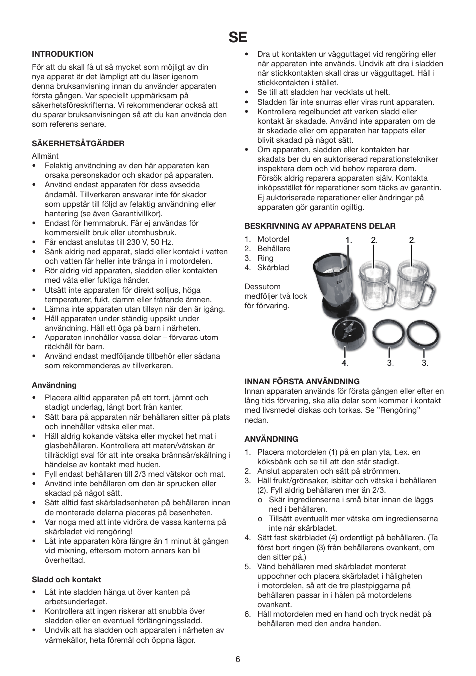 Melissa 646-80 User Manual | Page 6 / 30