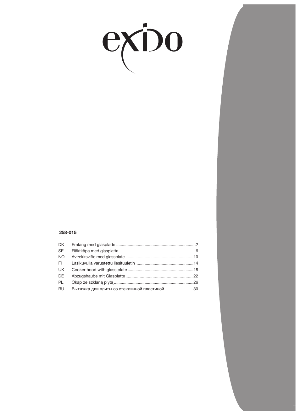 Melissa exido 258-015 User Manual | 33 pages