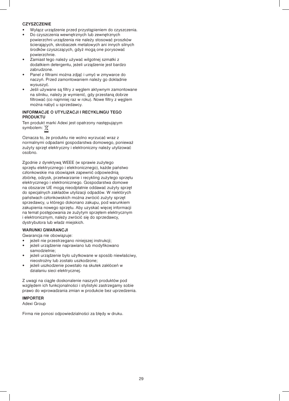 Melissa exido 258-015 User Manual | Page 29 / 33