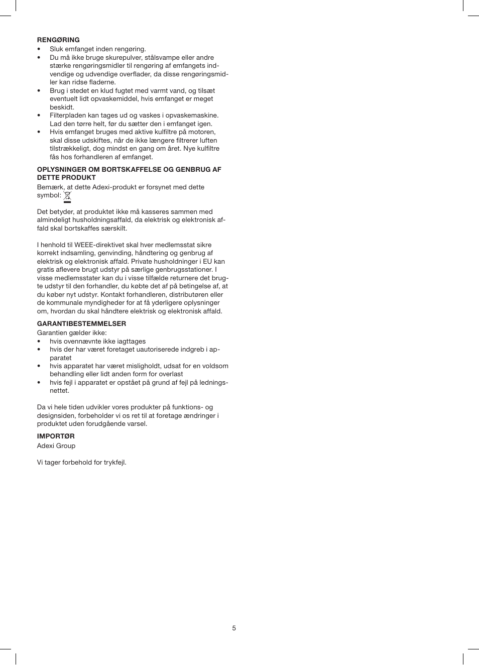 Melissa exido 258-015 User Manual | Page 5 / 33