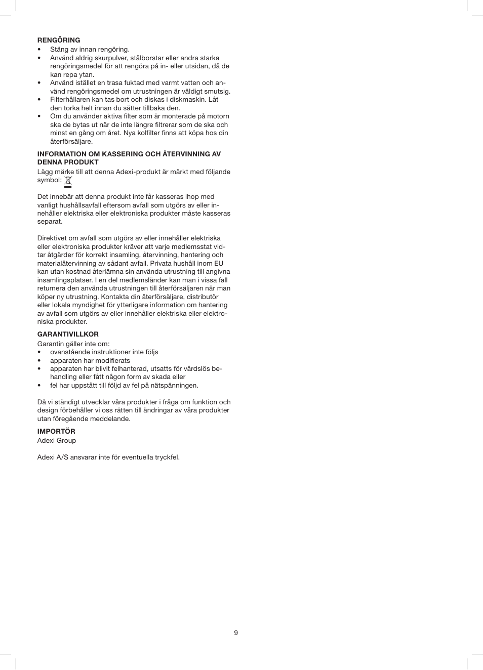 Melissa exido 258-015 User Manual | Page 9 / 33