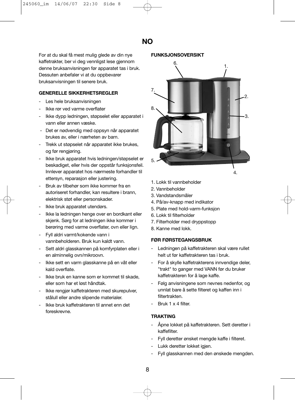 Melissa 245-060 User Manual | Page 8 / 20