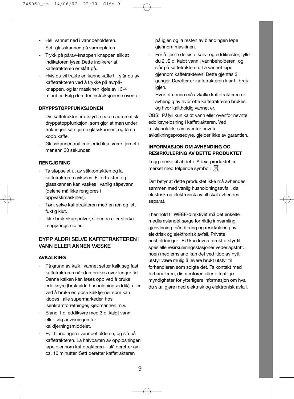 Melissa 245-060 User Manual | Page 9 / 20