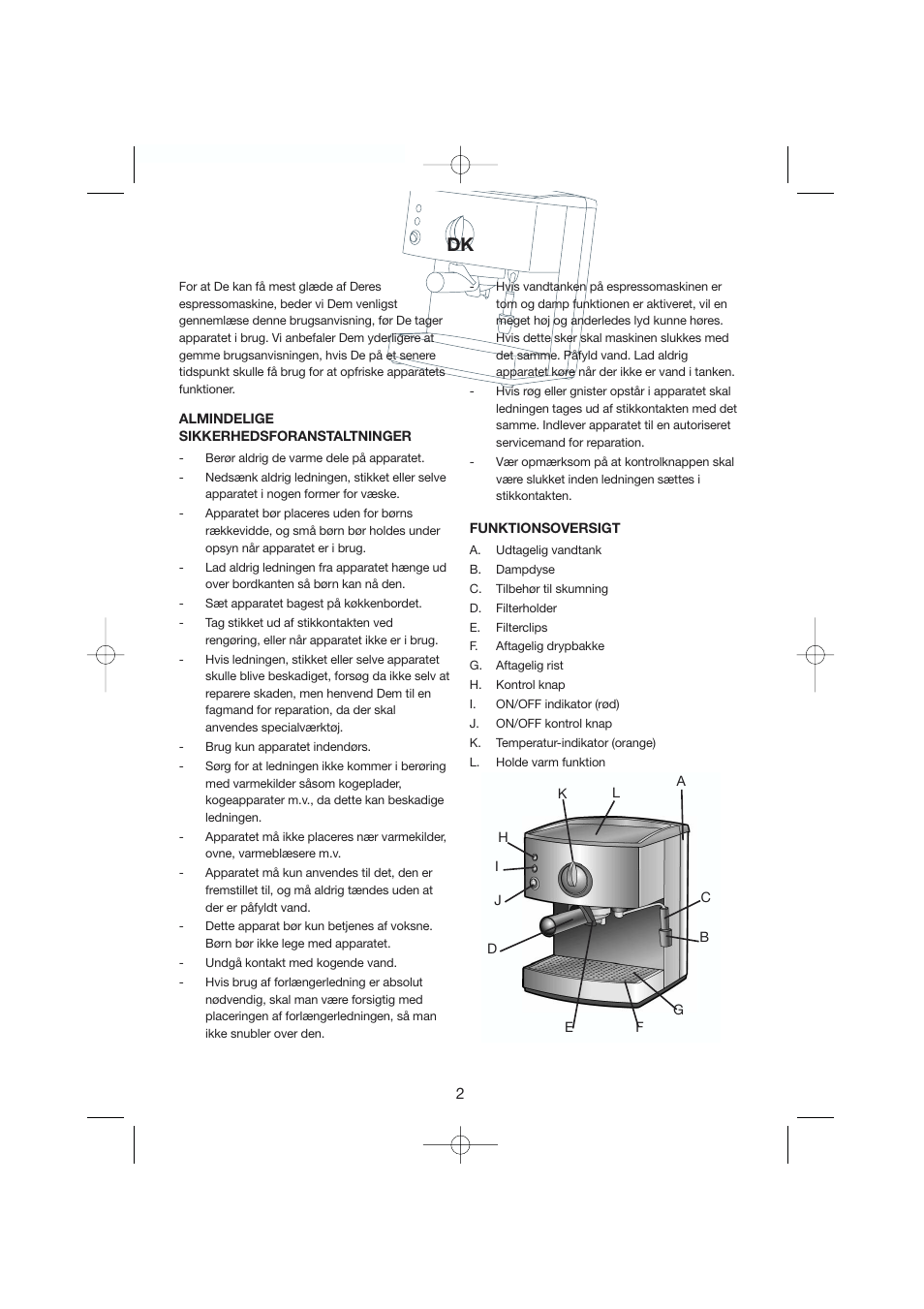 Melissa Espresso/Cappucino 245-007 User Manual | Page 2 / 33
