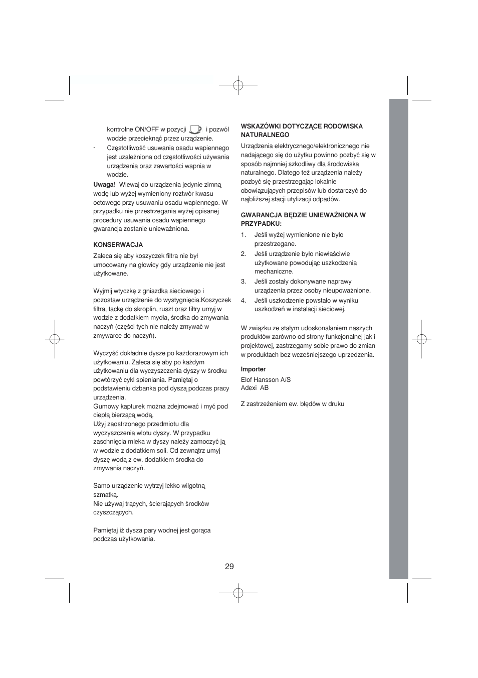 Melissa Espresso/Cappucino 245-007 User Manual | Page 29 / 33