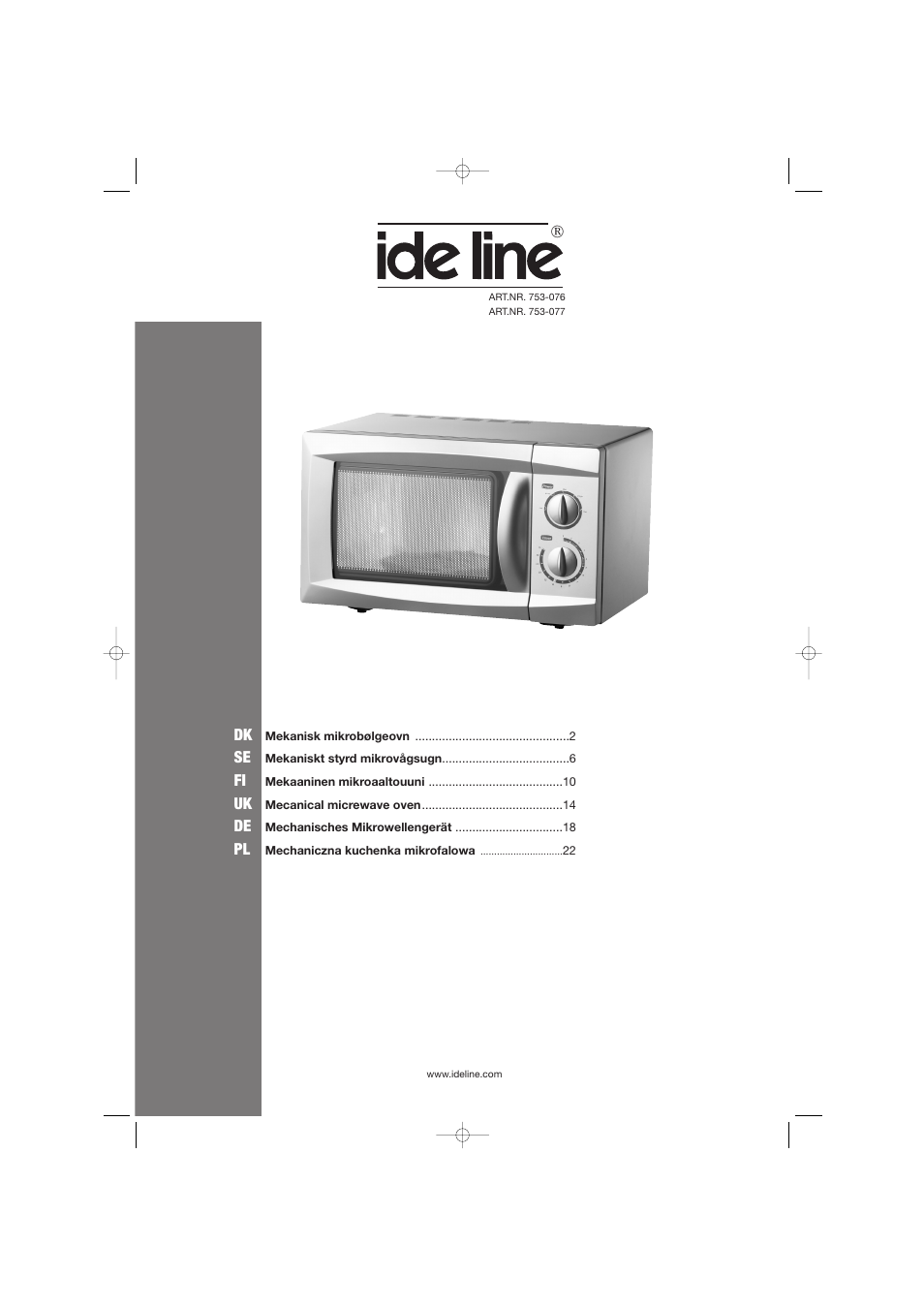 Melissa ide line 753-076 User Manual | 25 pages