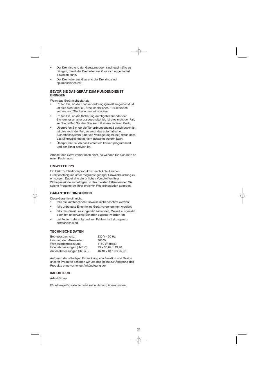 Melissa ide line 753-076 User Manual | Page 21 / 25